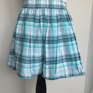 Mudd blue plaid skirt Junior